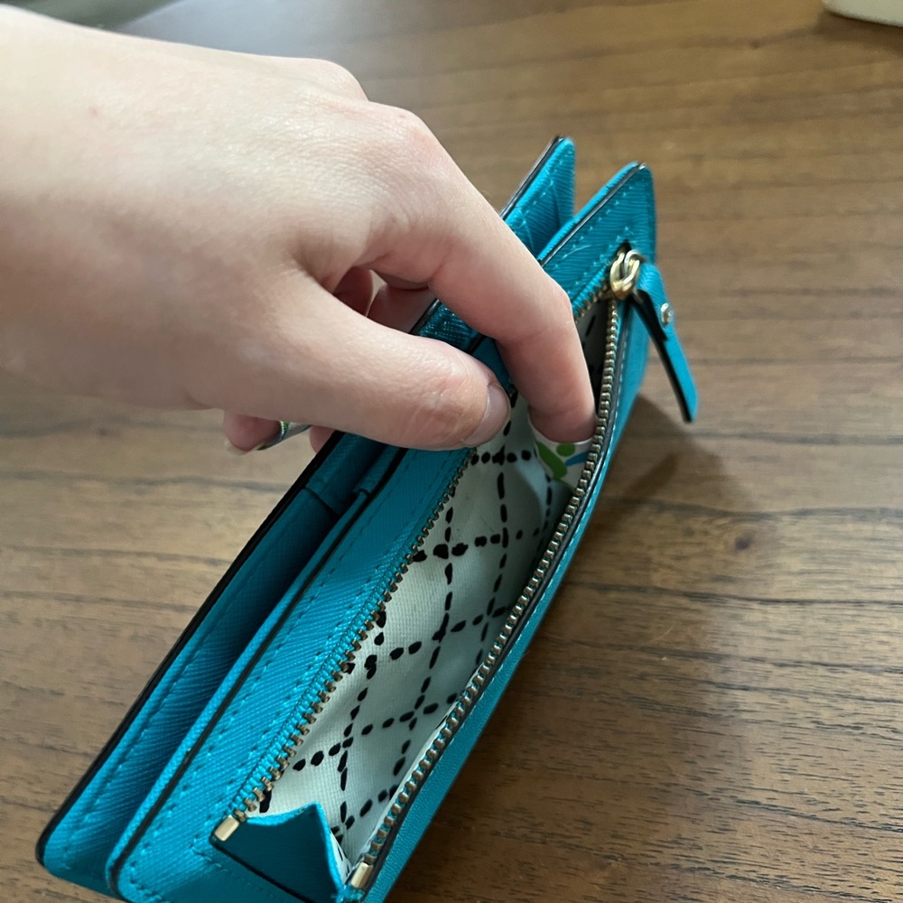 Kate Spade Turquoise Wallet - Picture 3 of 6